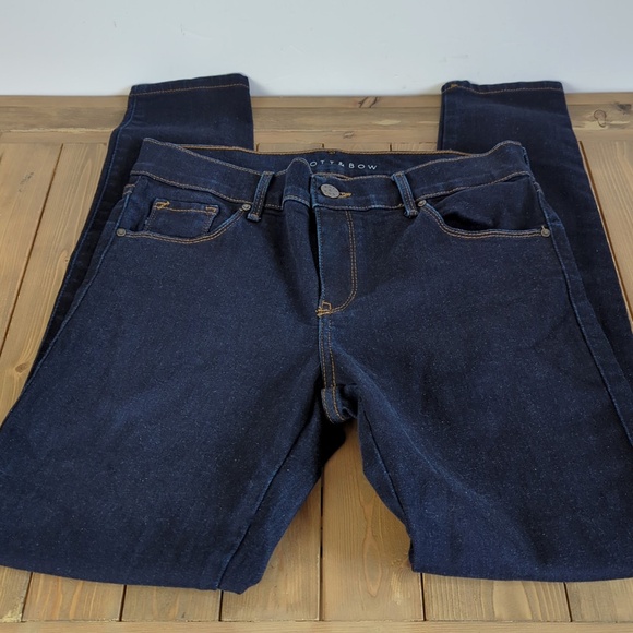 Mott & Bow Mid Rise Skinny Dark Wash - Picture 2 of 13